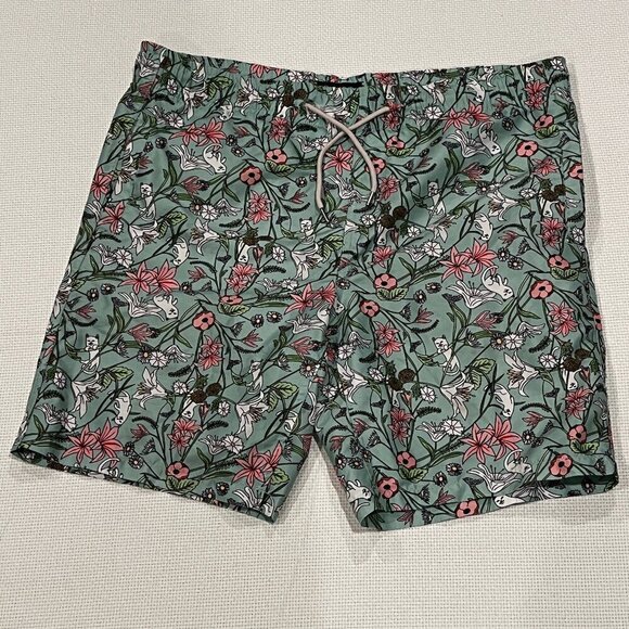 RIPNDIP Drawstring Shorts Mens Colorful Novelty Cat Print Size Medium - Picture 1 of 9